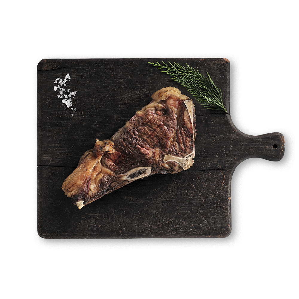 Premium Iberic cow sirloin on the bone Premium Iberic cow sirloin on the bone