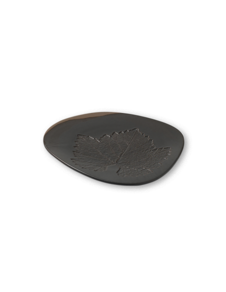 Fossil Plato Hoja de Vid 23cm Piedra | Caja 4 Unidades
