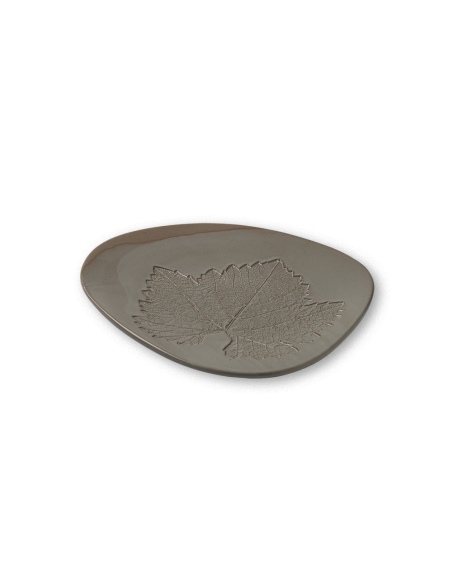 Fossil Plato Hoja de Vid 23cm Blanco | Caja 4 Unidades