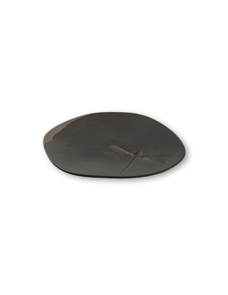 Fossil Plato libélula 32cm Piedra | Caja 4 Unidades