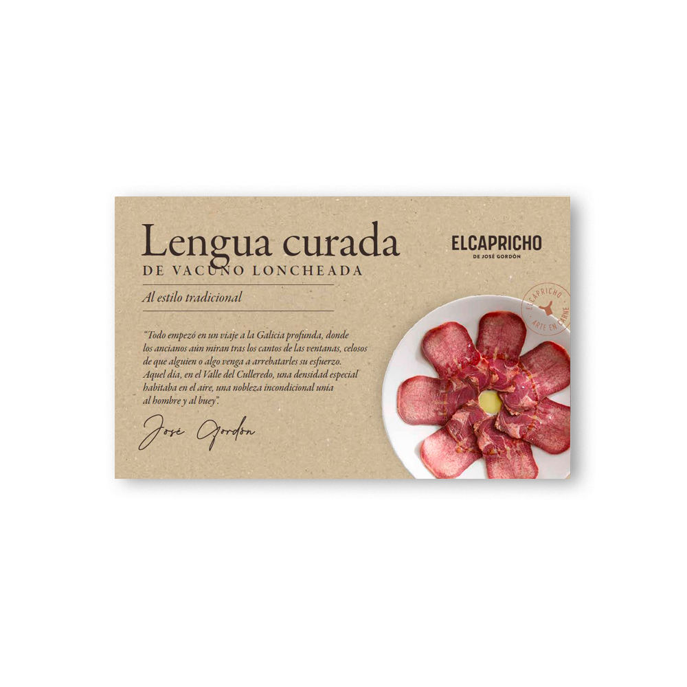 Langue de bœuf ibérique fumée et...